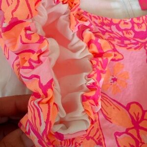 Lilly Pulitzer Pink and Orange Floral Dress